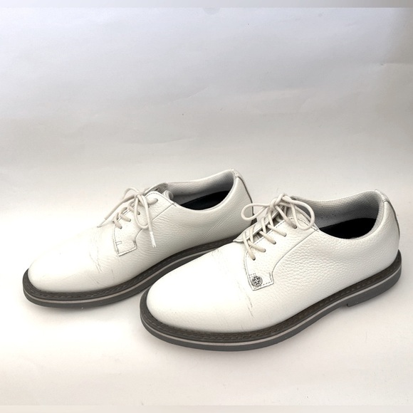 G/FORE Men's Collection Gallivanter Pebble Golf Shoes, Snow Monument, Size 7 - Picture 1 of 13